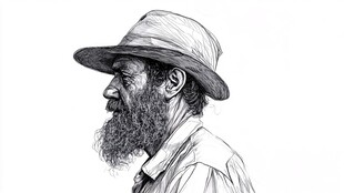 新西兰素描线描鼠绘