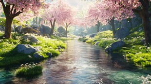 古风场景春暖花开