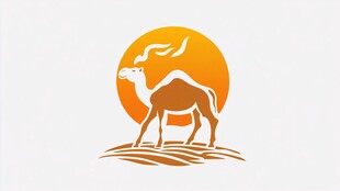 骆驼logo设计