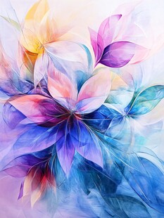 彩色绚丽梦幻唯美花朵