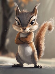 开心小松鼠头像