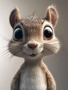开心小松鼠头像