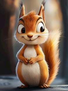 开心小松鼠头像