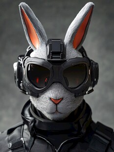 酷帅霸气兔形象