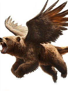 雄壮的动物插画