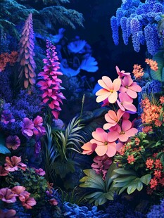 3d立体唯美花卉