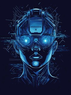 人工智能vr海报背景