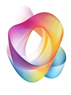 渐变插画logo