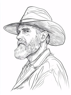 加拿大插画线稿线描