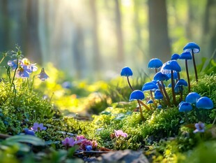 唯美森林野生菌