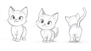 拟人小猫形象设计