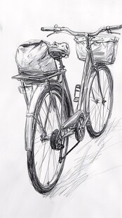 自行车手绘