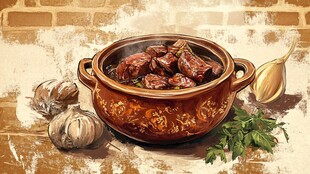 肉骨茶插画