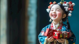 喜庆女童