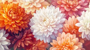 大丽花插画