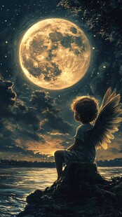 唯美小天使插画