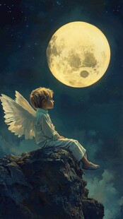 唯美小天使插画