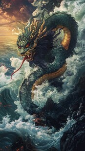 龙吐水壁纸
