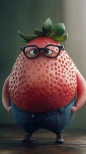 莓果拟人卡通形象