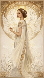 长翅膀的天使女神