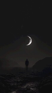 星辰大海男孩背影