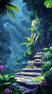 热带雨林插画