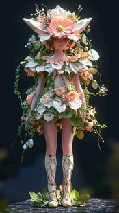 花卉拟人形象