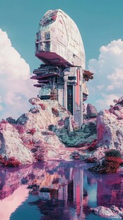 幻想的外星建筑