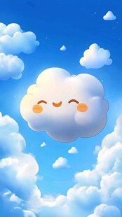 卡通漫画q版云朵