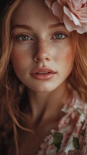 雀斑美人图片