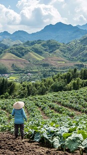 大山里的烤烟种植