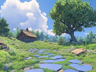 唯美农村场景