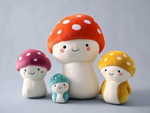 蘑菇拟人形象设计