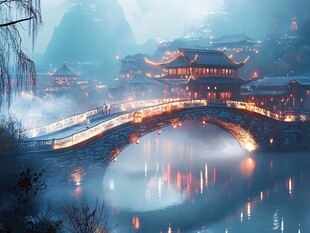 湘西唯美夜景