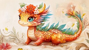 龙年系列插画形象