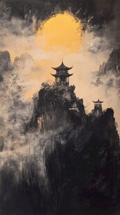 黄鹤楼油画