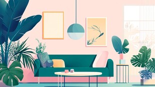 夏天居家场景图