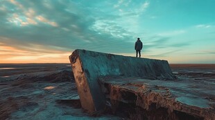 意境孤独独单荒凉残破