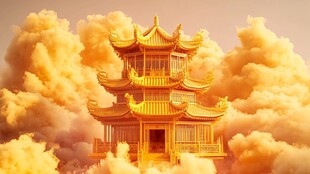 宫殿楼阁仙境仙人大殿