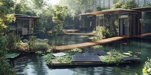 魅力雄安悬浮岛设计