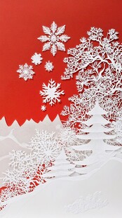 雪景剪纸