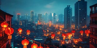 元宵节万家灯火