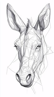 犀牛创意手绘素材