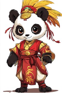 熊猫功夫大侠形像设计
