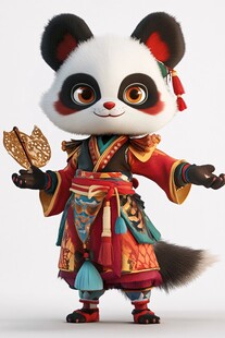 熊猫功夫大侠形像设计