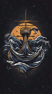 乘风破浪包装插画