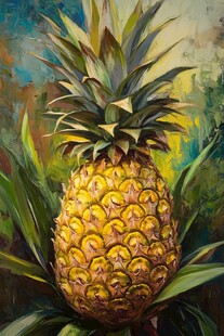 菠萝装饰画