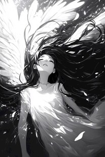 长翅膀的天使女神