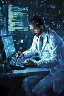 努力工作医院医生系列