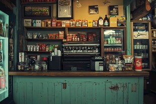 怀旧奶茶店